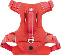 Frisco Outdoor Premium Ripstop Nylon Dog Harness with Pocket, Mars Red, XL - Girth: 32 - 44-in