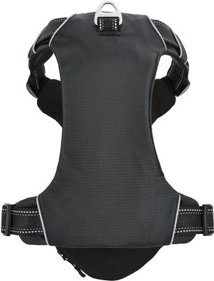 Show full view: Frisco Outdoor Premium Ripstop Nylon Dog Harness with Pocket, Midnight Black, L - Girth: 24 - 34-in slide 3 of 7