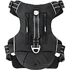 Frisco Outdoor Premium Ripstop Nylon Dog Harness with Pocket, Midnight Black, S - Girth: 16 - 22-in