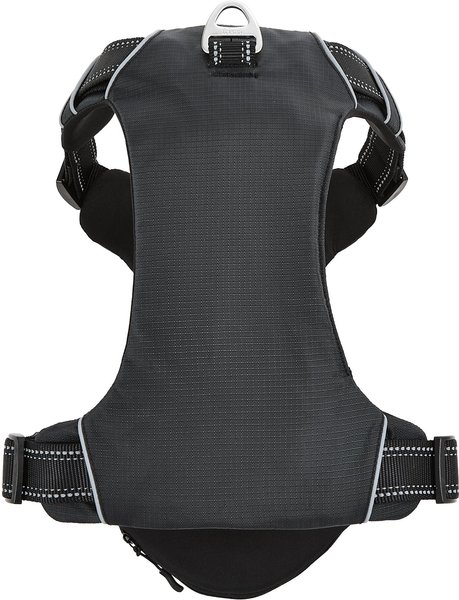 Show full view: Frisco Outdoor Premium Ripstop Nylon Dog Harness with Pocket, Midnight Black, XL - Girth: 32 - 44-in slide 3 of 7