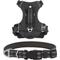 Show in main carousel: Frisco Outdoor Premium Ripstop Nylon Harness with Pocket, Midnight Black, X-Large - Girth: 32-44-in + Reflective Comfort Padded Dog Collar, Midnight Black, Large, Neck: 18 -26-in, Width: 1-in slide 1 of 9
