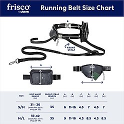 Frisco Outdoor Running Belt with Bungee Dog Leash, Blue, SM slide 2 of 7