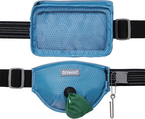 Show full view: Frisco Outdoor Running Belt with Bungee Dog Leash, Blue, SM slide 4 of 9