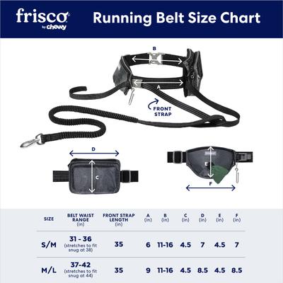 Show full view: Frisco Outdoor Running Belt with Bungee Dog Leash, Green, SM slide 2 of 9