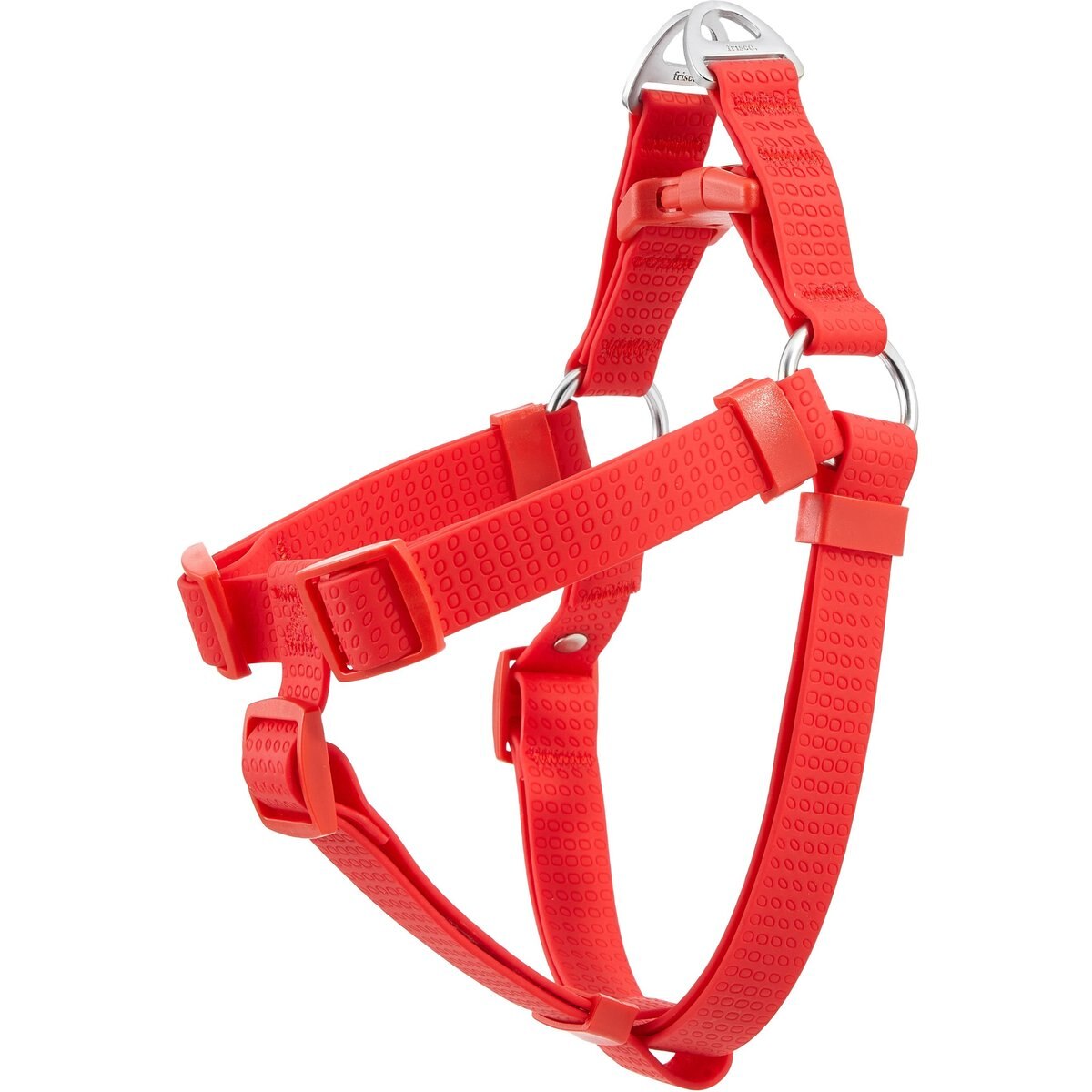 Frisco Outdoor Solid Textured Waterproof Stink Proof PVC Dog Harness, Mars Red, L - Girth: 23 - 36-in