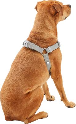 Show full view: Frisco Outdoor Solid Textured Waterproof Stink Proof PVC Dog Harness, Storm Gray, Large, Neck: 19 to 27-in, Girth: 23 to 36-in slide 4 of 7