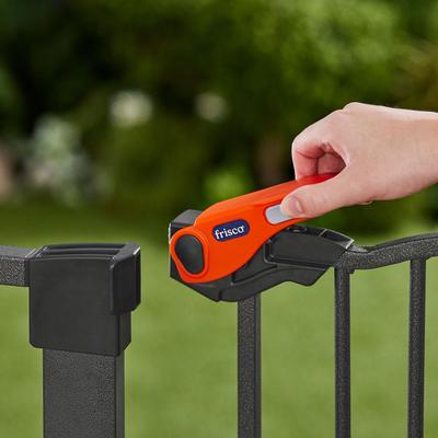 Show full view: Frisco Outdoor Steel Arch Extra Tall Auto-Close Dog Gate, Black, 41-in slide 4 of 7