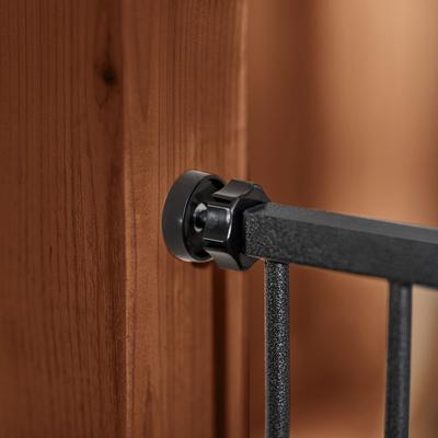 Show full view: Frisco Outdoor Steel Arch Extra Wide Auto-Close Dog Gate, Black, 30-in slide 5 of 7