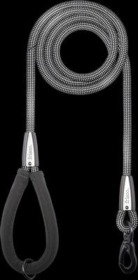 Show full view: Frisco Outdoor Ultra Reflective Rope Leash with Padded Handle, Stone Gray slide 4 of 7