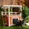 Show in main carousel: Frisco Outdoor Wooden Cat House with Balcony & Step Ladder, Brown slide 1 of 10