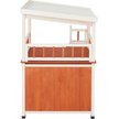 Show in main carousel: Frisco Outdoor Wooden Cat House with Balcony & Step Ladder, Brown slide 4 of 10