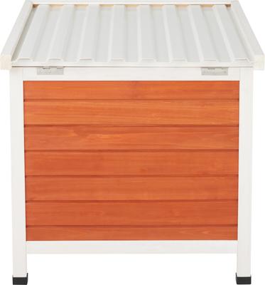 Show full view: Frisco Outdoor Wooden Cat House with Retractable Roof, Brown slide 3 of 9