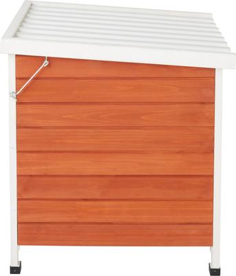 Show full view: Frisco Outdoor Wooden Cat House with Retractable Roof, Brown slide 4 of 9