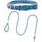 Show in main carousel: Frisco Outdoor Woven Jacquard Nylon Dog Collar, River Blue, Medium - Neck: 14-20-in, Width: 3/4-in + Waterproof Stinkproof PVC Rope Leash, River Blue, 6 Ft. slide 1 of 9