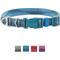 Show in main carousel: Frisco Outdoor Woven Jacquard Nylon Dog Collar, River Blue, Medium - Neck: 14-20-in, Width: 3/4-in + Waterproof Stinkproof PVC Rope Leash, River Blue, 6 Ft. slide 2 of 9