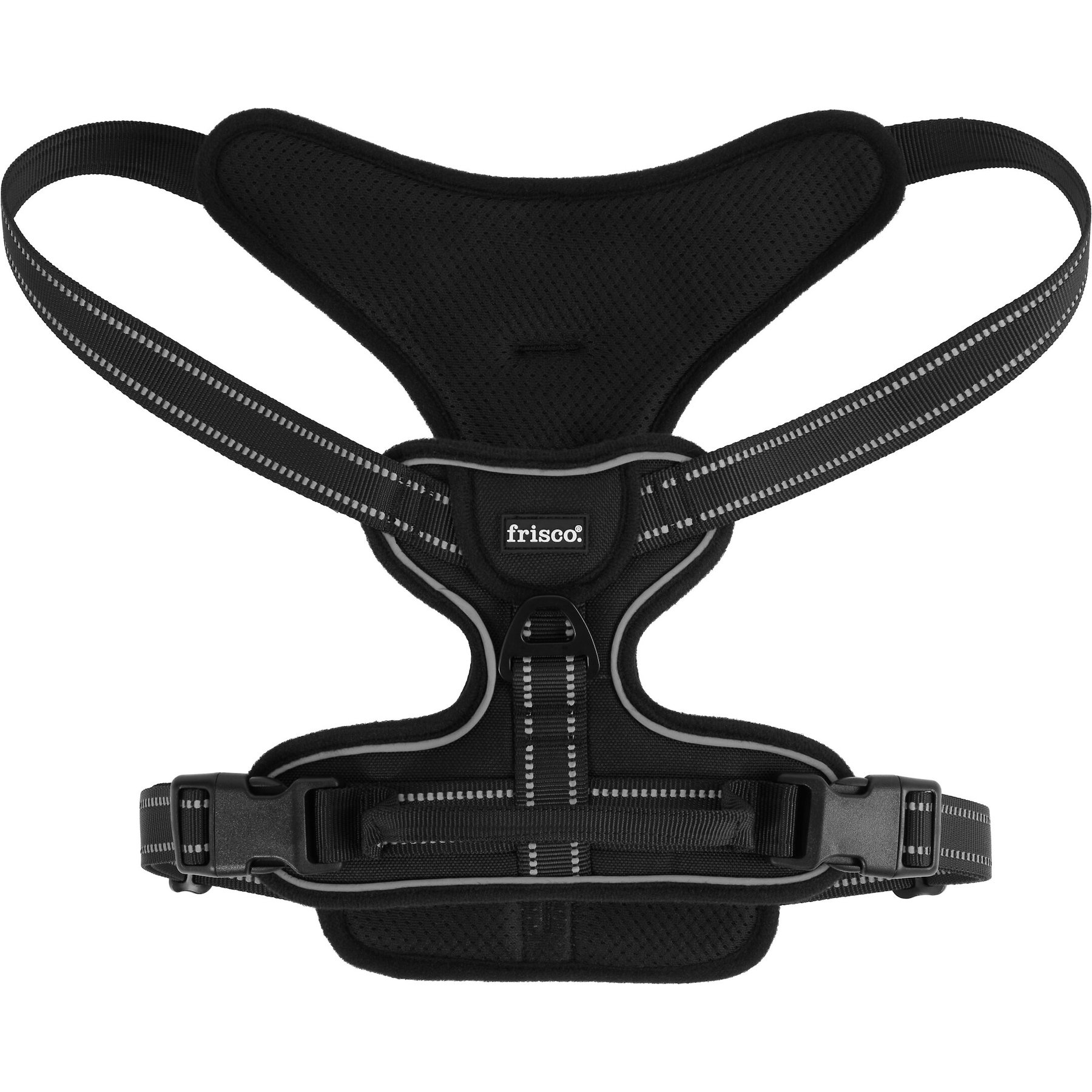 Frisco Padded Reflective Harness, Black, Large