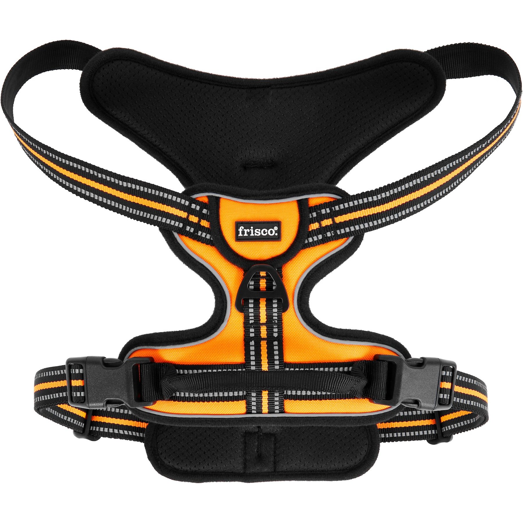 Frisco Padded Reflective Harness, Orange, Large