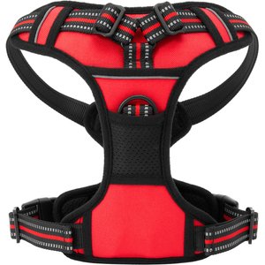 Frisco Padded Reflective Harness, Red, Medium
