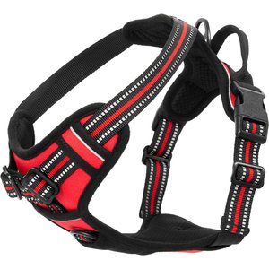 Frisco Padded Reflective Harness, Red, Medium