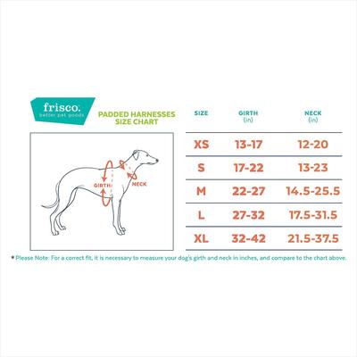 Show full view: Frisco Padded Reflective Harness, Red, X-Small slide 2 of 7