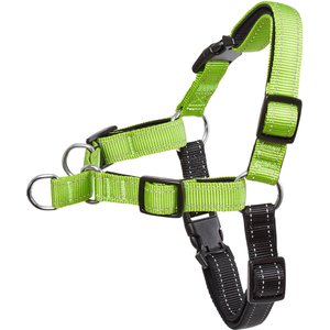 Frisco Padded Reflective No Pull Harness, Green/Black, LG