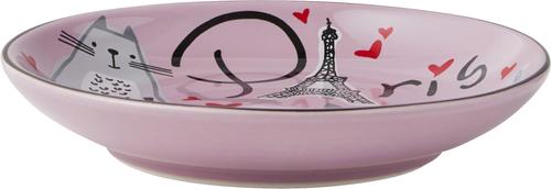Show full view: Frisco Paris Non-skid Ceramic Cat Dish, Multi Color, 0.5 cup, 1 count slide 3 of 10