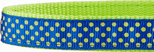 Show full view: Frisco Patterned Nylon Dog Collar, Lime Polka Dot, Med: 14 to 20-in neck, 3/4-in W slide 4 of 7