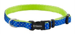 Frisco Patterned Nylon Dog Collar, Lime Polka Dot, XS: 8 to 12-in neck, 3/8-in W slide 1 of 5
