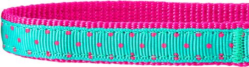 Show full view: Frisco Patterned Nylon Dog Collar, Pink Polka Dot, S: 10 to 14-in neck, 5/8-in W slide 5 of 8