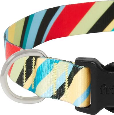 Show full view: Frisco Patterned Polyester Dog Collar, Diagonal Night Stripe, Large/X-Large slide 3 of 11