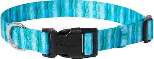 Show full view: Frisco Patterned Polyester Dog Collar, River Watercolor, Large/X-Large slide 1 of 10