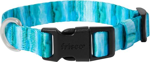 Show full view: Frisco Patterned Polyester Dog Collar, River Watercolor, X-Small slide 1 of 10