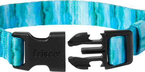 Show full view: Frisco Patterned Polyester Dog Collar, River Watercolor, X-Small slide 2 of 10