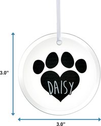 Frisco Paw Glass Personalized Ornament slide 2 of 5