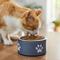 Show in main carousel: Frisco Paw Print Non-Skid Stainless Steel Dog & Cat Bowl, Blueberry, Small: 1 cup slide 4 of 9