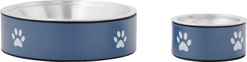 Show full view: Frisco Paw Print Non-Skid Stainless Steel Dog & Cat Bowl, Blueberry, Small: 1 cup slide 6 of 9