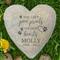 Show in main carousel: Frisco "Paws On Our Hearts" Heart Personalized Garden Stone, Large slide 3 of 6