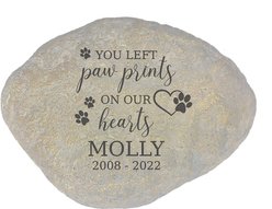 Frisco "Paws On Our Hearts" Personalized Garden Stone, Large