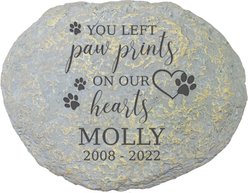 Frisco "Paws On Our Hearts" Personalized Garden Stone, Small