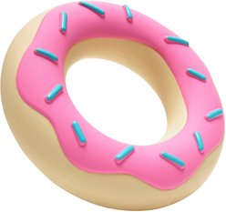 Frisco Peanut Butter Flavored Donut Rubber Chew Dog Toy for Heavy Chewers, Large/X-Large