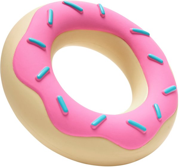 Show full view: Frisco Peanut Butter Flavored Donut Rubber Chew Dog Toy for Heavy Chewers, Large/X-Large slide 1 of 9