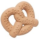 Frisco Peanut Butter Flavored Pretzel Rubber Chew Dog Toy for Heavy Chewers, Small/Medium