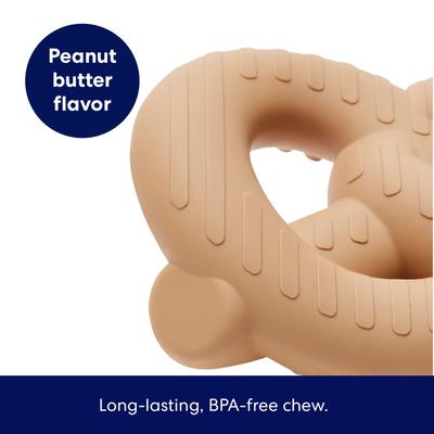 Show full view: Frisco Peanut Butter Flavored Pretzel Rubber Chew Dog Toy for Heavy Chewers, Small/Medium slide 3 of 9