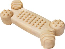 Frisco Peanut Butter Flavored Textured Bone Nylon Chew Dog Toy for Heavy Chewers, Large