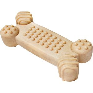 Frisco Peanut Butter Flavored Textured Bone Nylon Chew Dog Toy for Heavy Chewers, Large