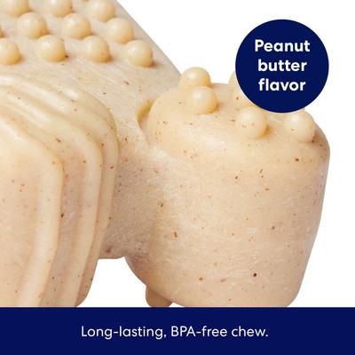 Show full view: Frisco Peanut Butter Flavored Textured Bone Nylon Chew Dog Toy for Heavy Chewers, Large slide 3 of 10