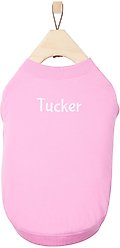 Frisco Personalized Basic Dog & Cat T-Shirt, Pink, Small