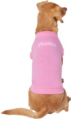 Show full view: Frisco Personalized Basic Dog & Cat T-Shirt, Pink, Small slide 3 of 8