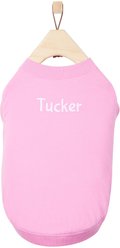 Frisco Personalized Basic Dog & Cat T-Shirt, Pink, X-Small