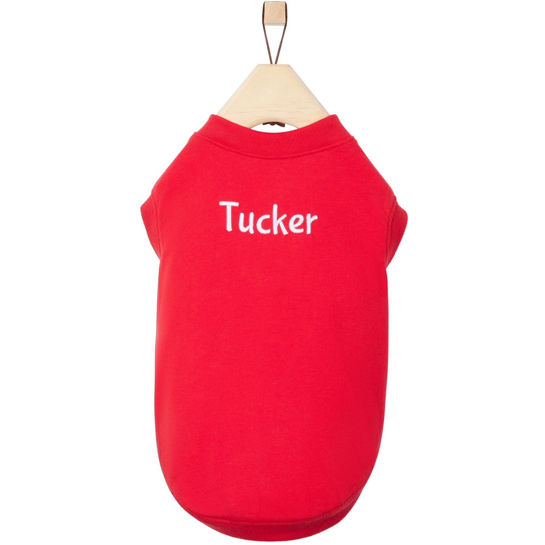 Frisco Personalized Basic Dog & Cat T-Shirt, Red, Small